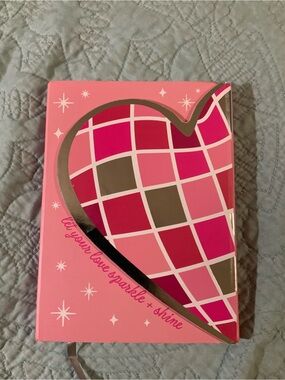 Pink Heart Mosaic Hardcover Notebook - Unbranded